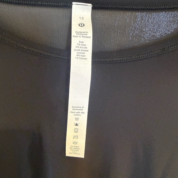 LULULEMON SCULPT Tank in Black size 12 NWOT - Picture 3 of 6